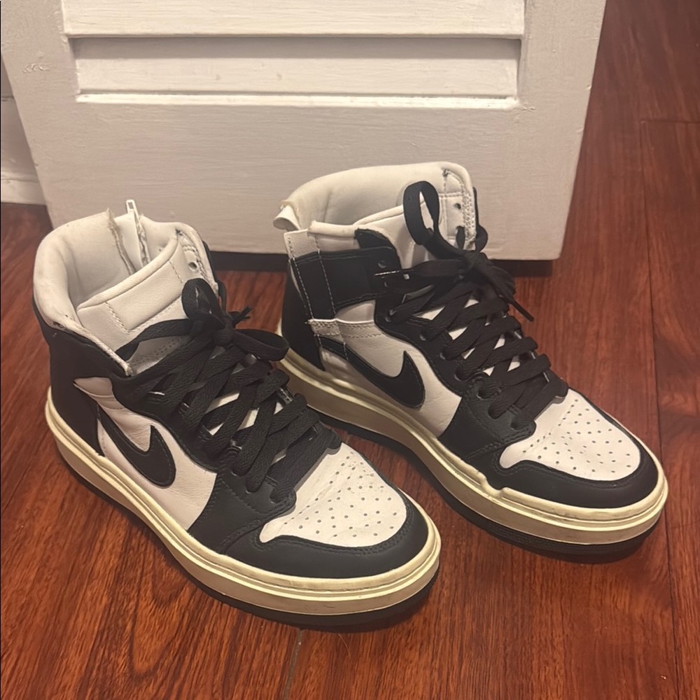 Nike Women’s Black and White High-Top Sneakers